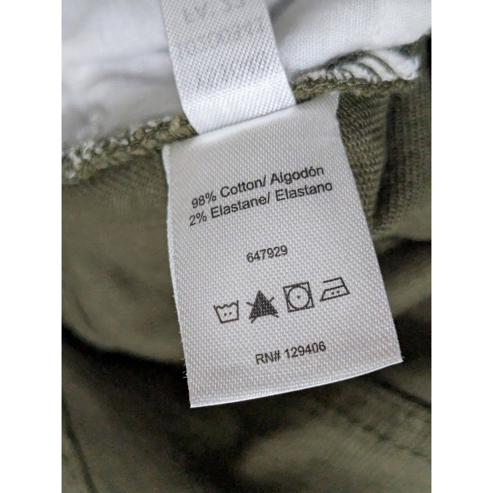 Venus Olive Green 8 Flare Leg Pants Mid Rise 5-Pocket Stretch Trousers Womens - Picture 4 of 10